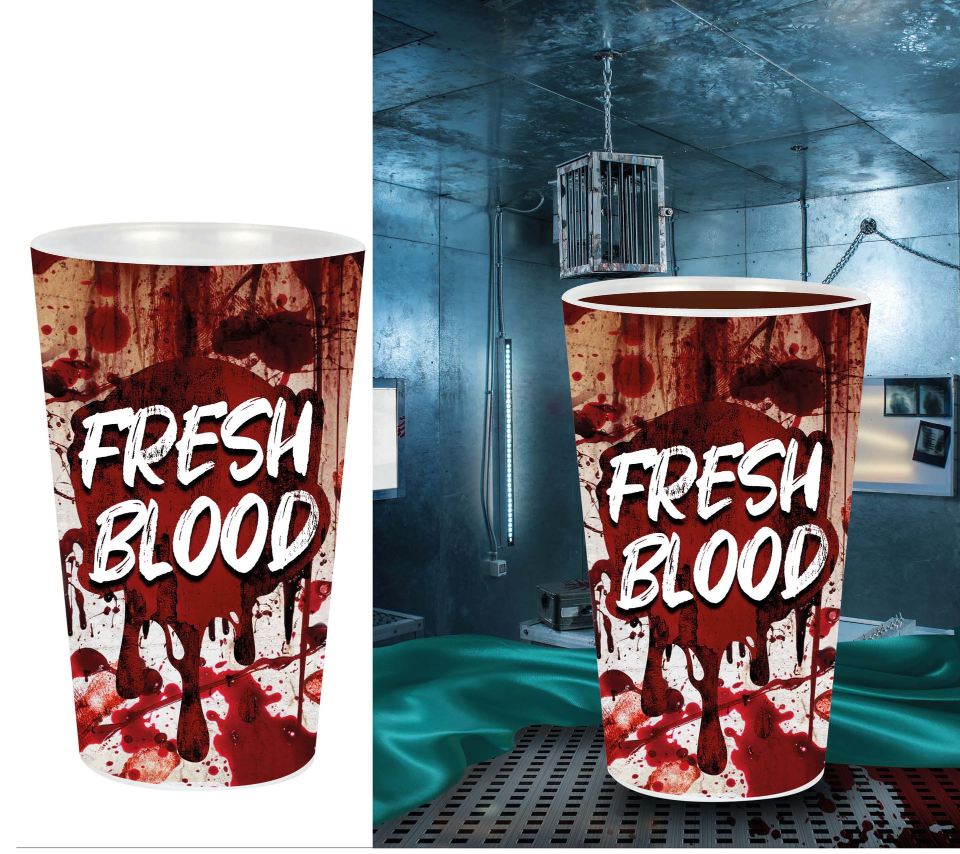 Halloween fresh blood partybeker