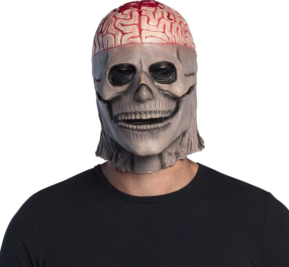 Halloween Latex Brain Skull Hoofdmasker