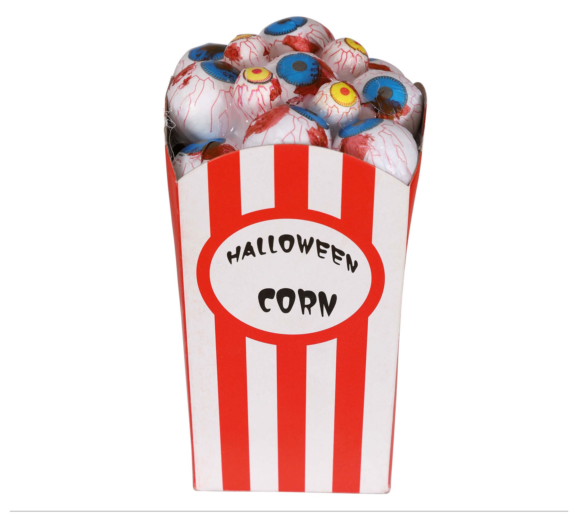 Halloween oogbollen popcorn bakje