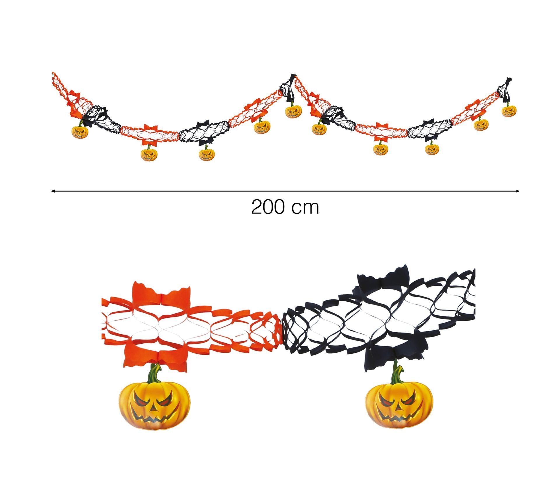 Halloween slinger met pompoenen