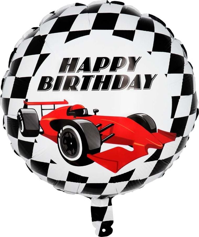 Happy Birthday' Formule 1 Folieballonnen 45cm