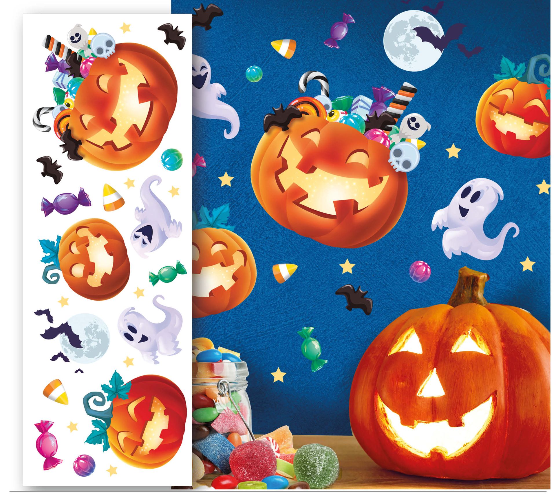 Happy halloween muur stickers