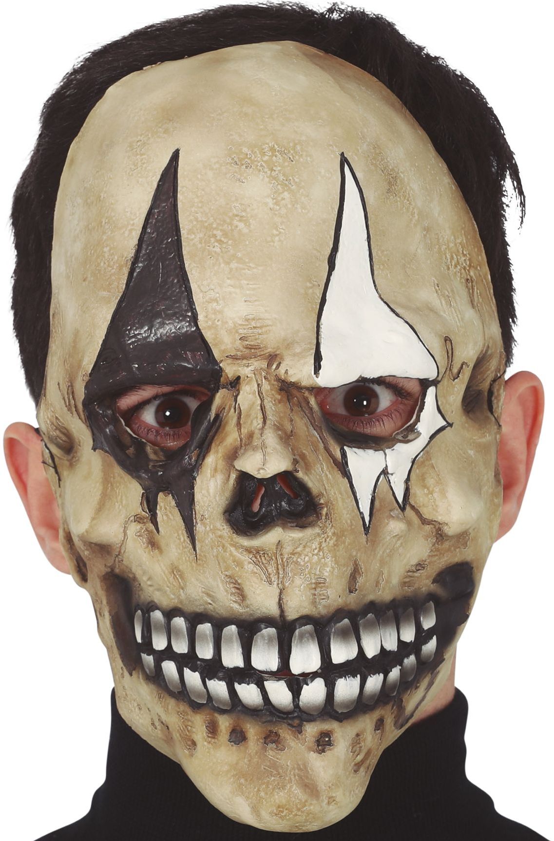 Harlekijn schedelmasker Halloween