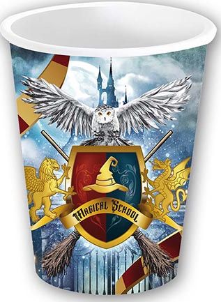 Harry Potter magic school partybekers 240ml