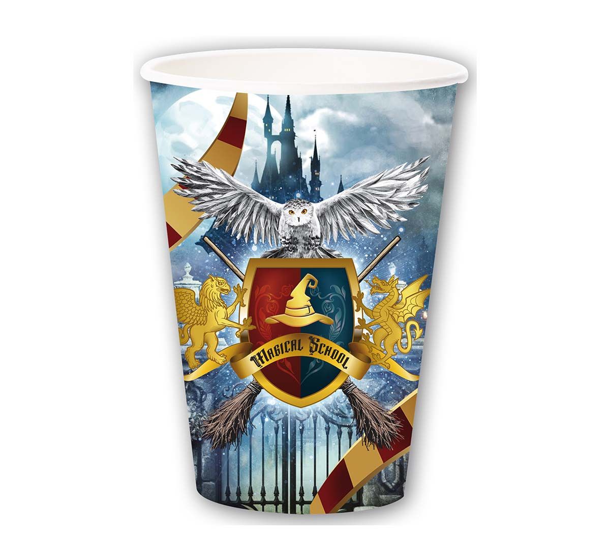 Harry Potter magic school partybekers 355ml