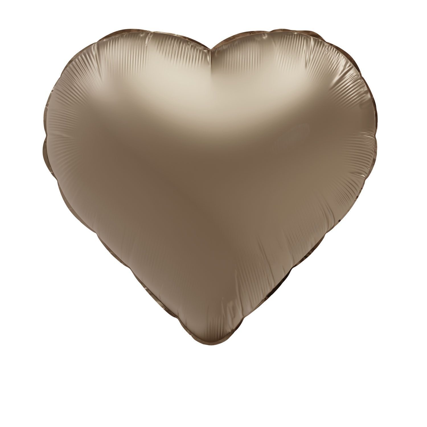 Hart folieballon goud 45 cm