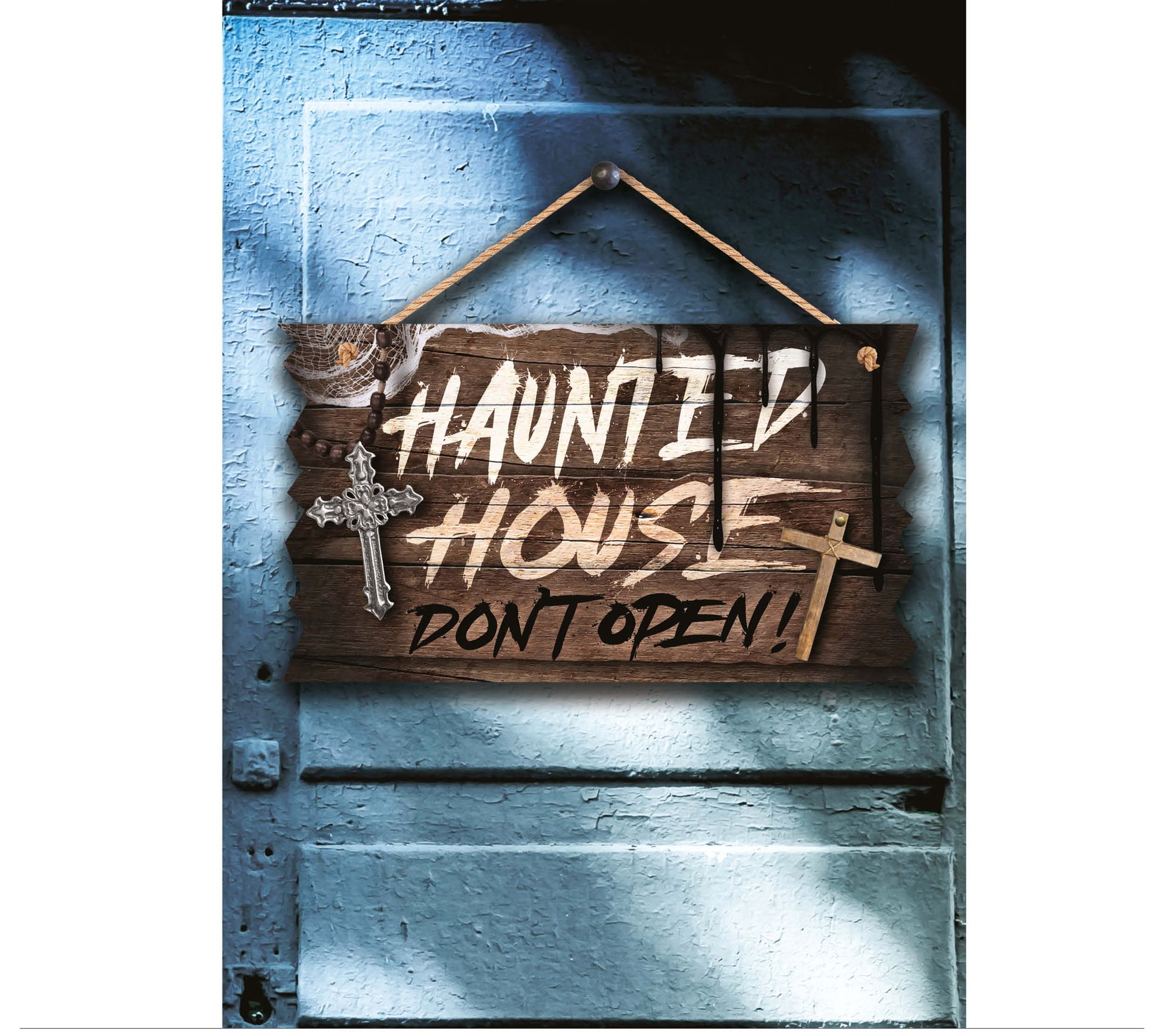 Haunted house wandbord