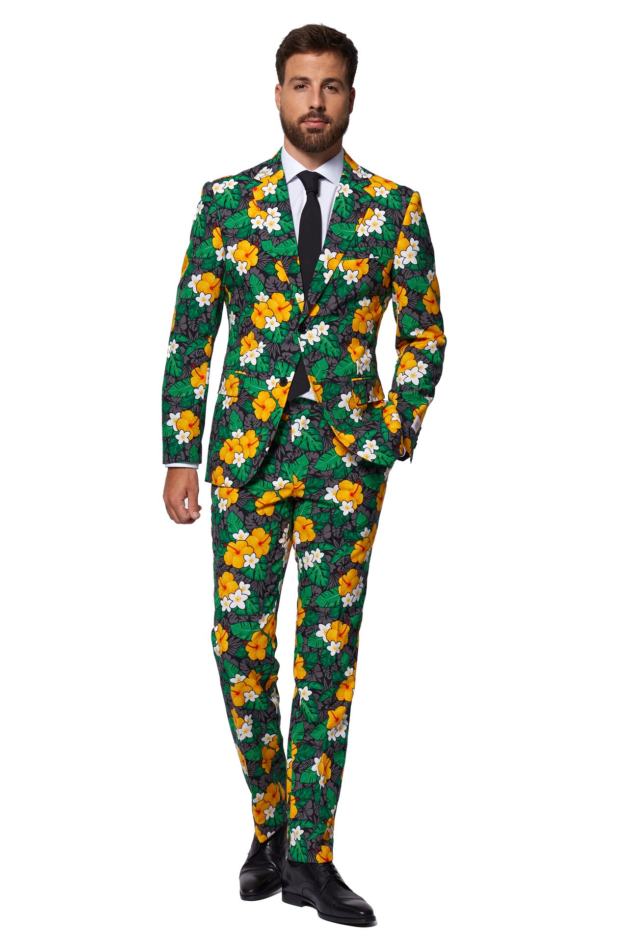 Hawaii bloemen Opposuits kostuum