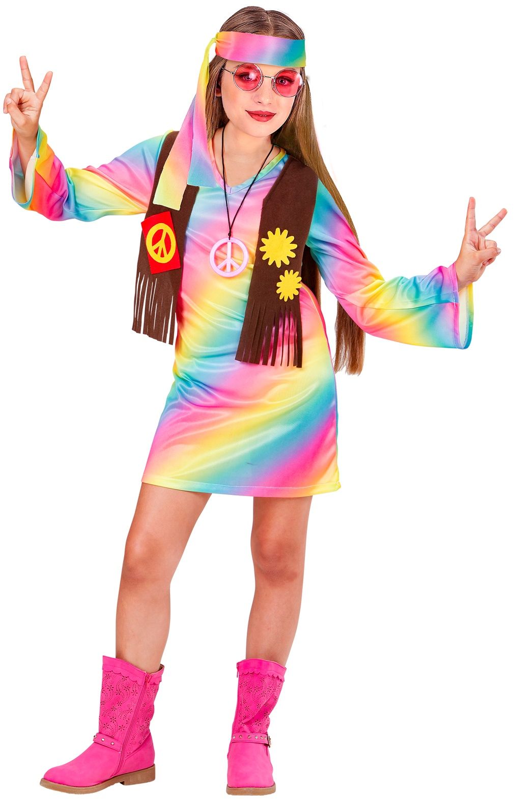 via slagader Altijd Hippie kostuum meisjes | Carnavalskleding.nl