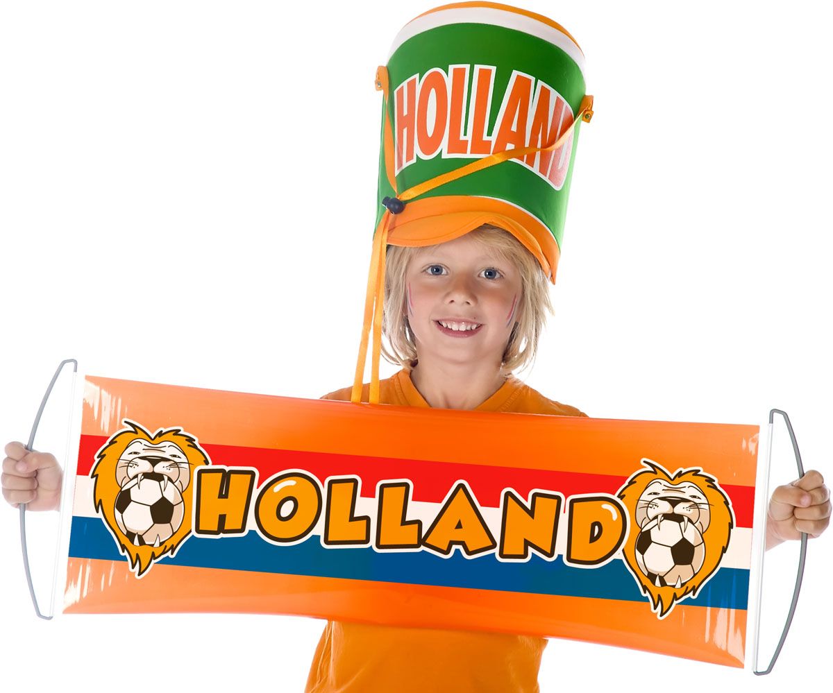 Hollandse leeuw oranje uitrol banier