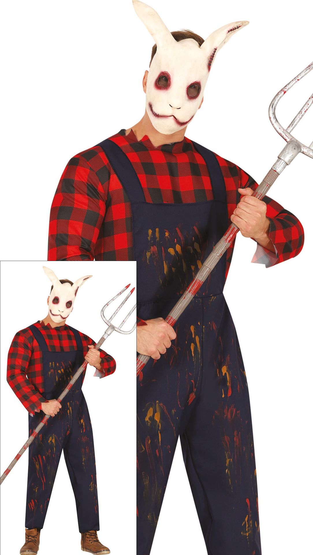 Horrow farmer clown halloween