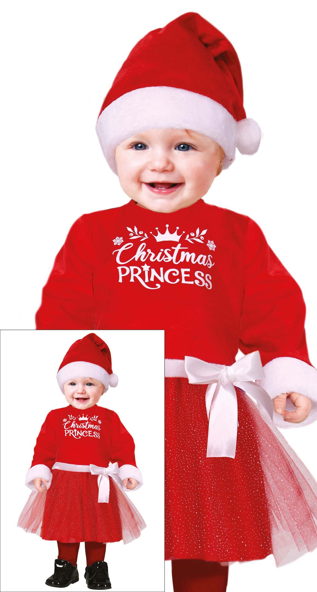 Kerst prinses jurkje baby