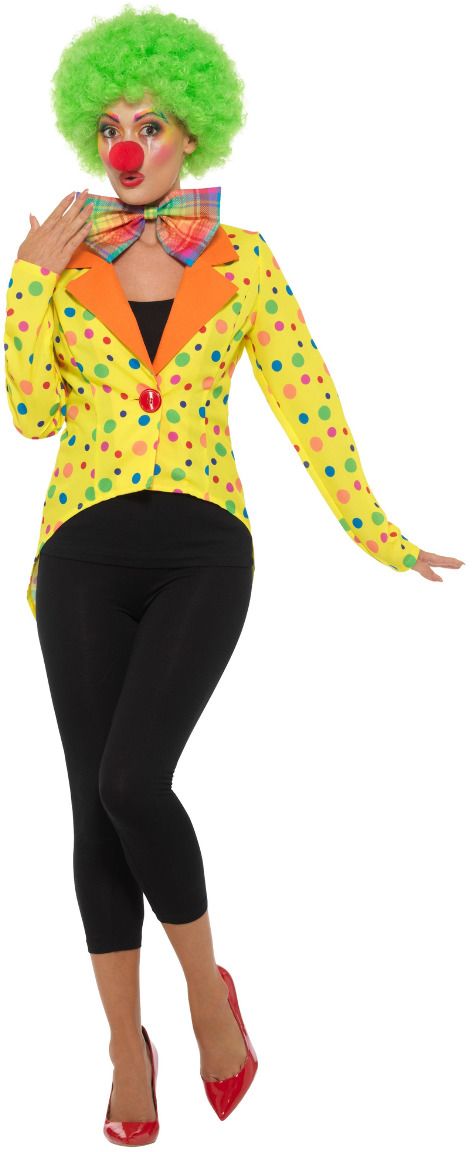 Kleurrijke clowns tailcoat