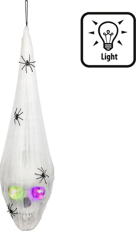 LED-Spooky Schedel Spinnenweb Decoratie