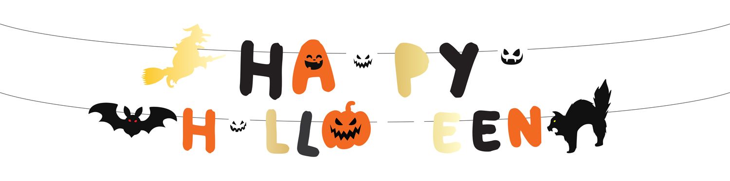 letterslinger Halloween 2 x 1,5 meter