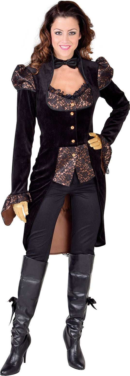 Luxe steampunk jas met kant