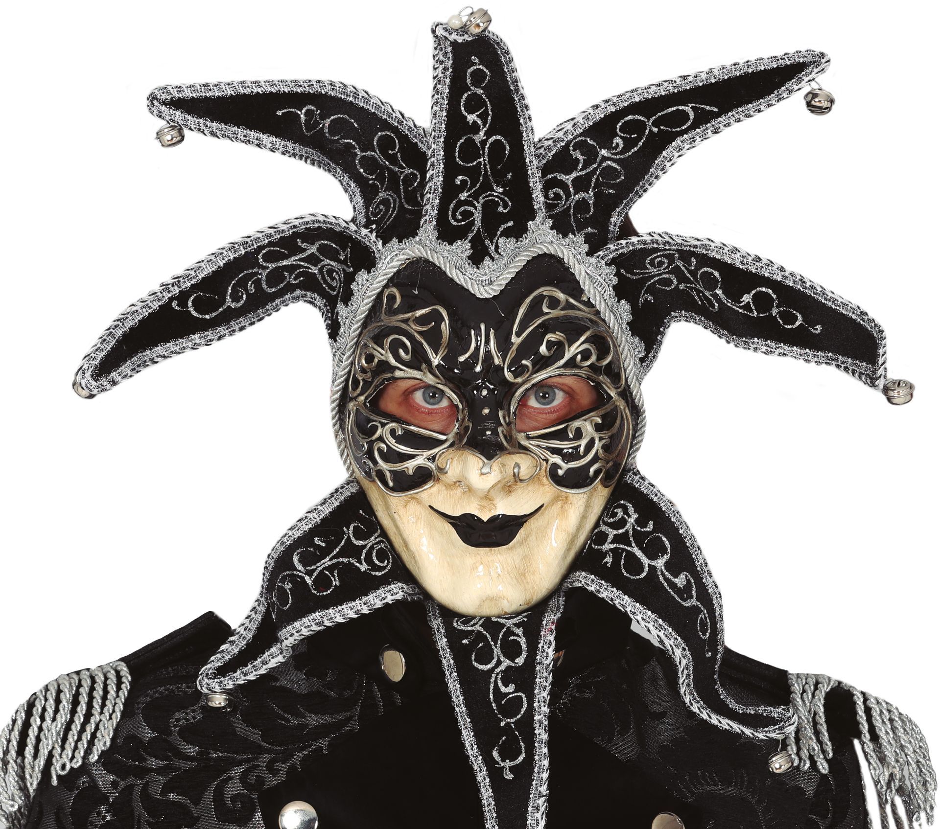 Ongewapend Alcatraz Island winter Luxe Venetiaans joker masker | Carnavalskleding.nl