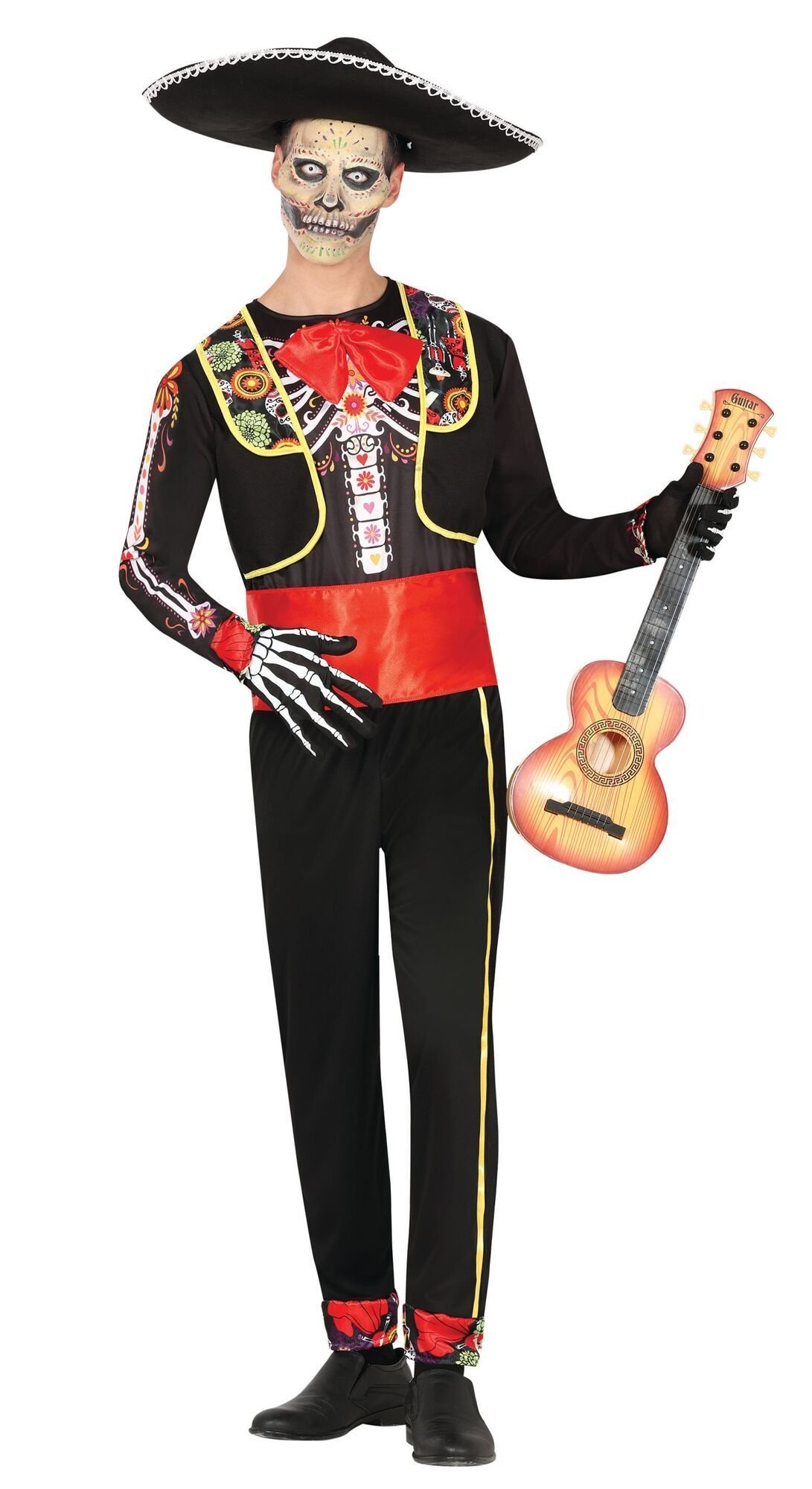 Mariachi skelet kostuum heren