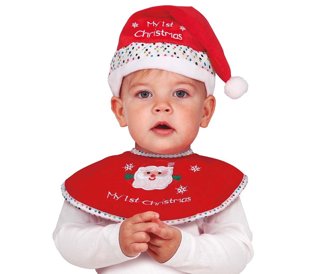 Mijn eerste kerst baby set rood