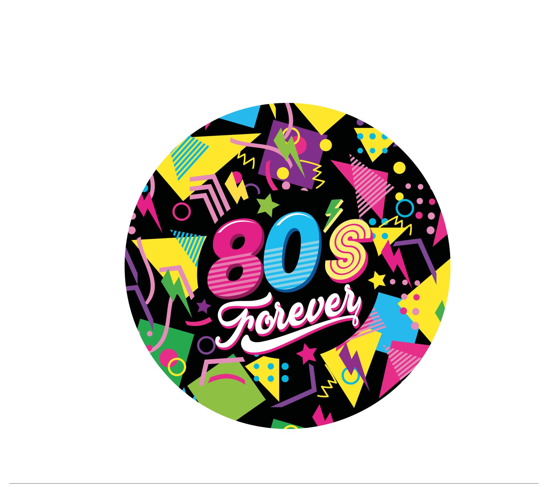 Neon 80s forever schaal