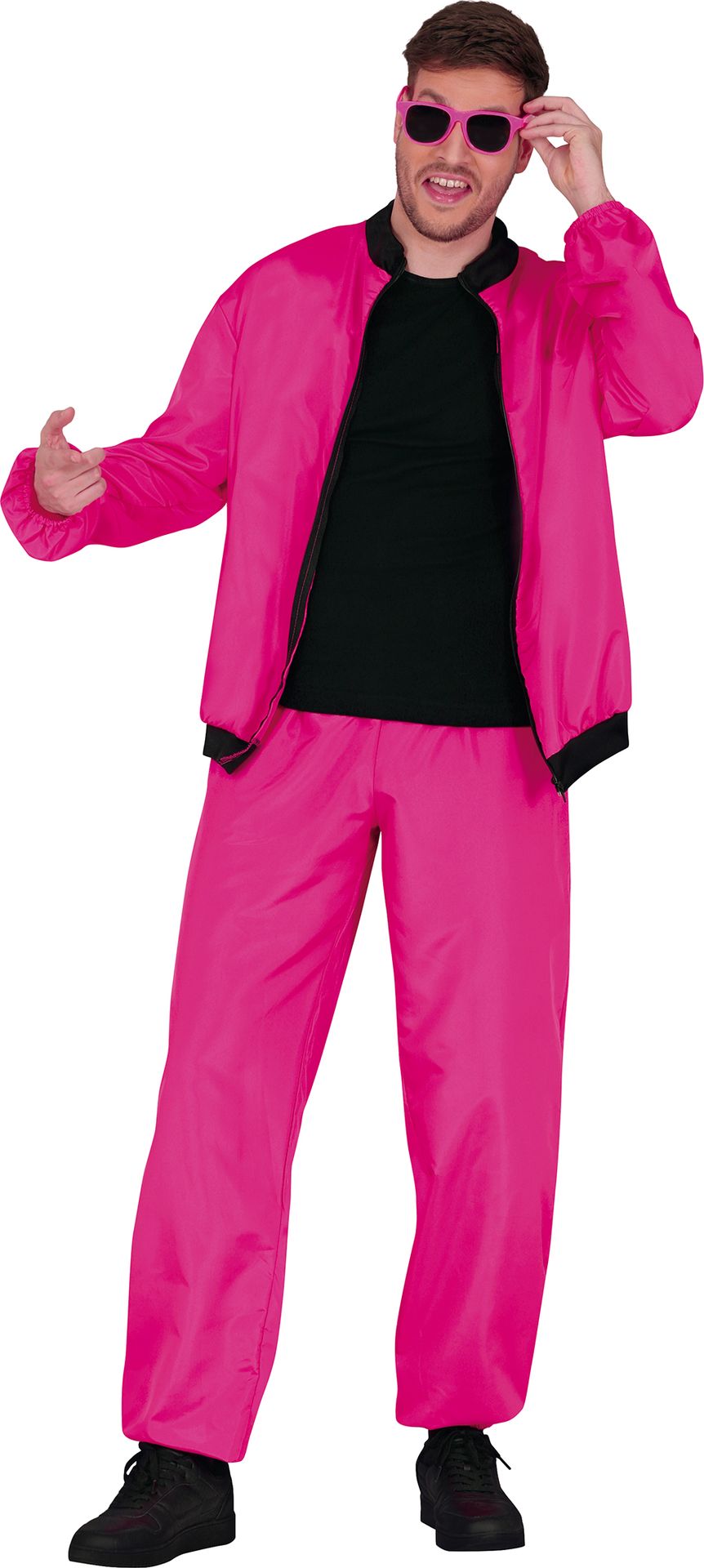 Neon Roze Trainingspak 80's 90's heren