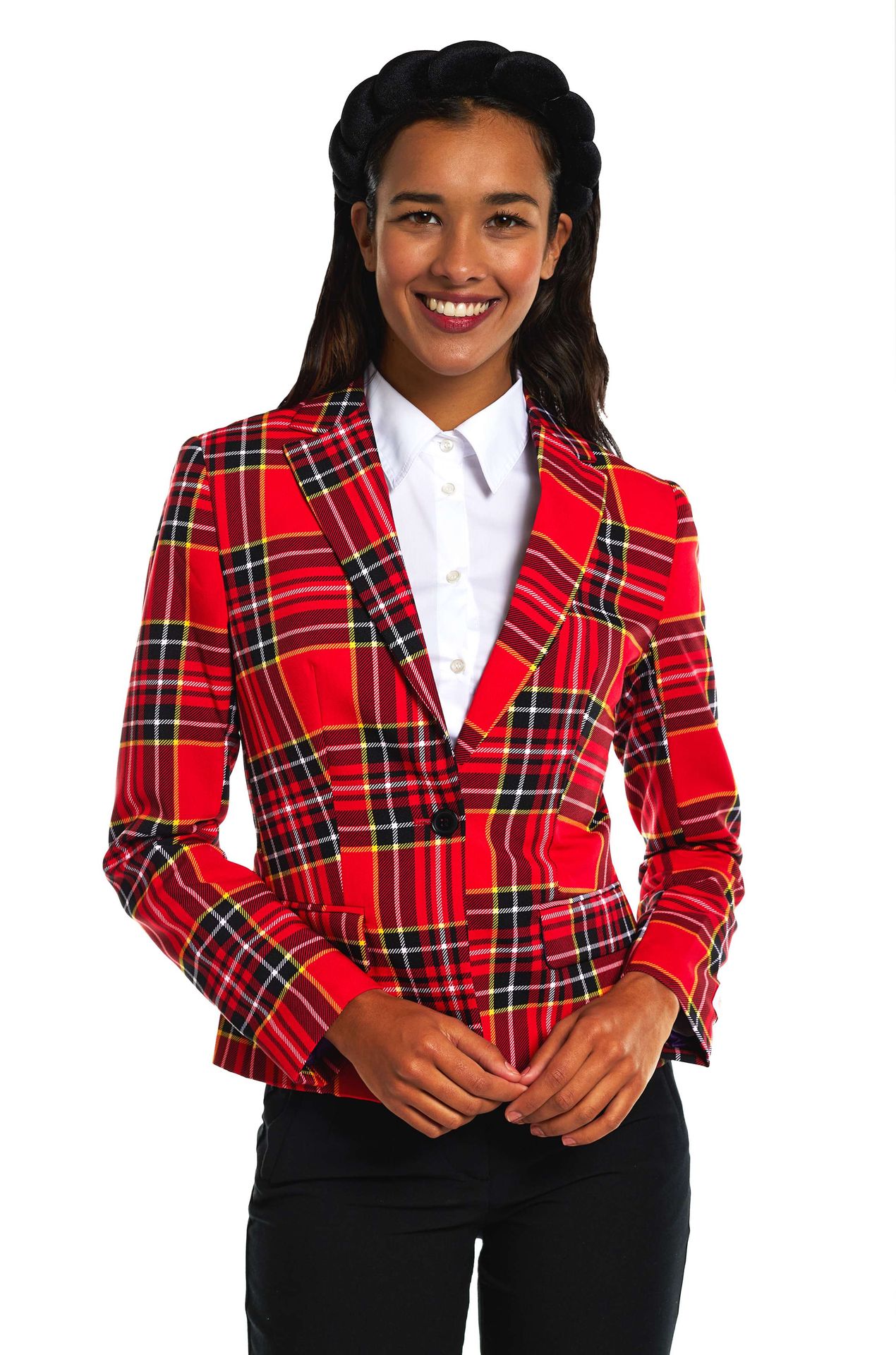 Opposuits Dames Blazer Lumberjackie Rood