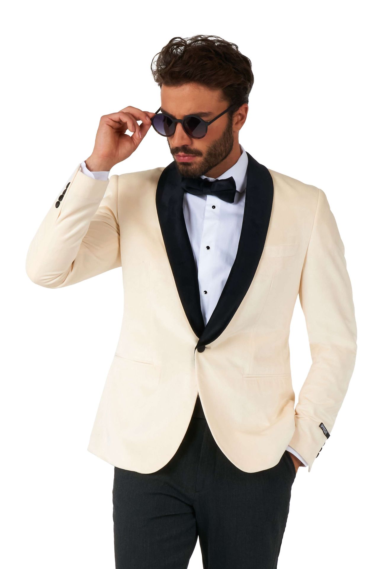 Opposuits Deluxe Heren Dinner Blazer Ivory Champagne