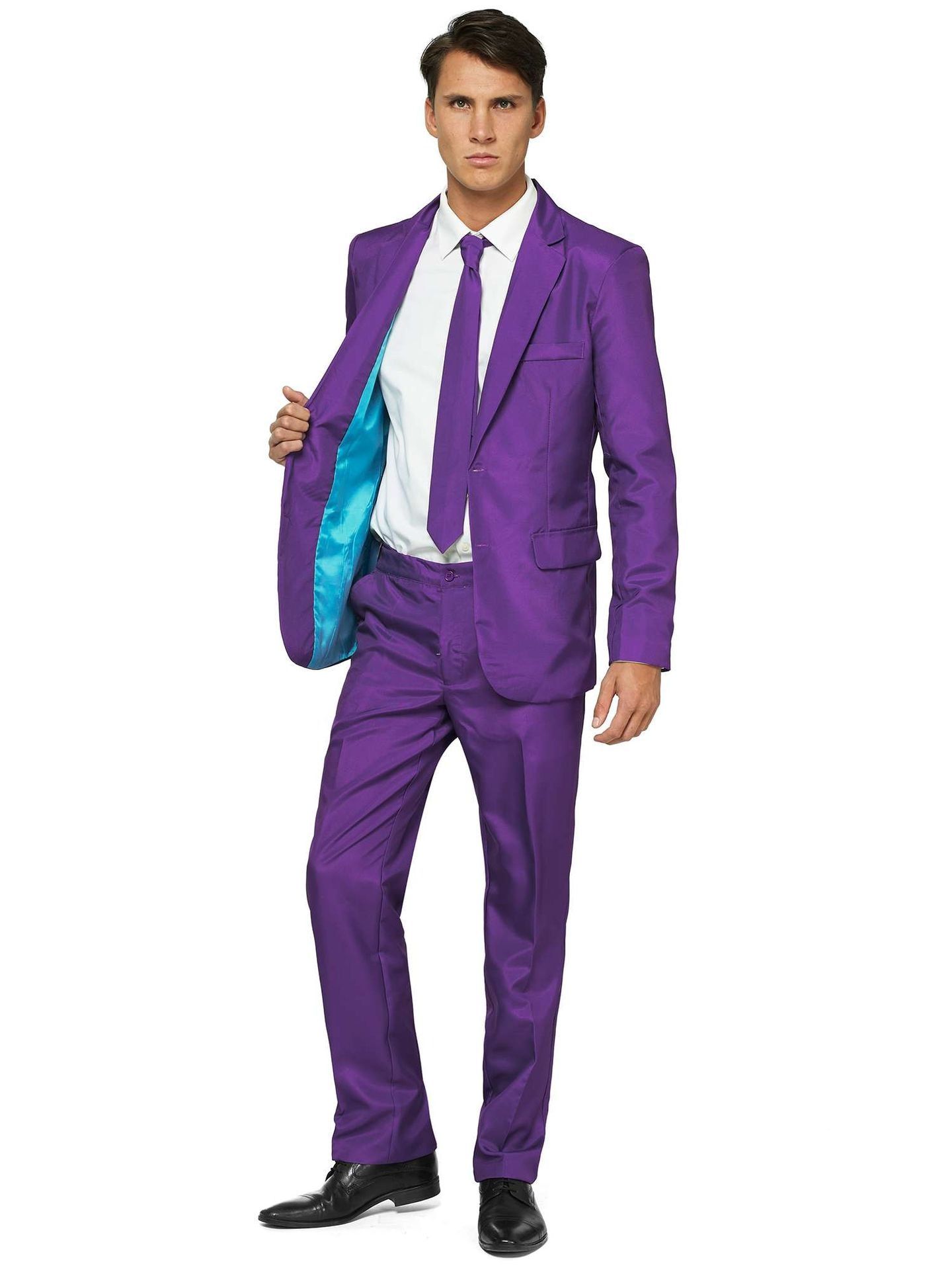 Opposuits Heren Solid Purple Kostuum