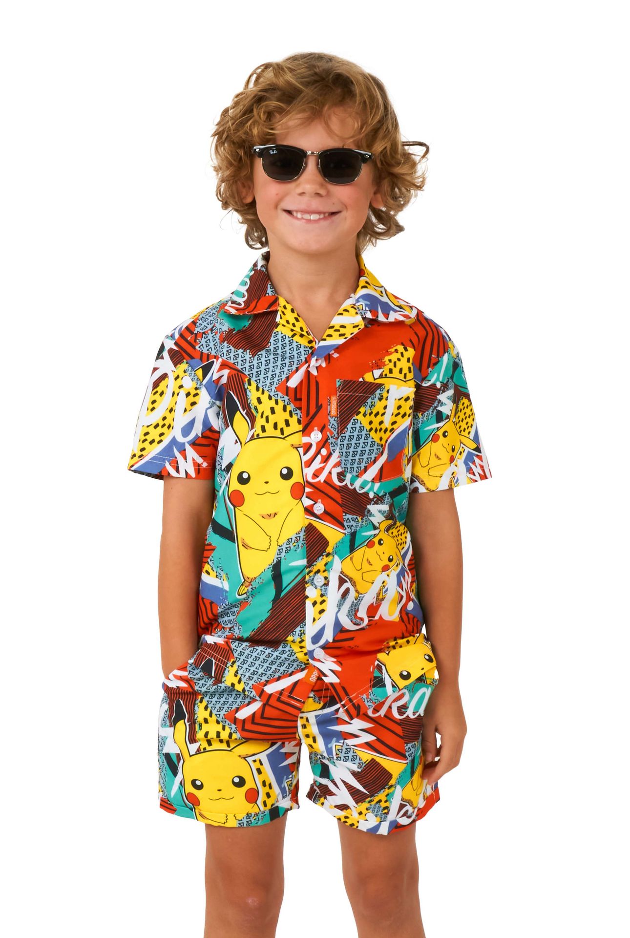 Opposuits Jongens Zomer Kostuum Pika Pikachu