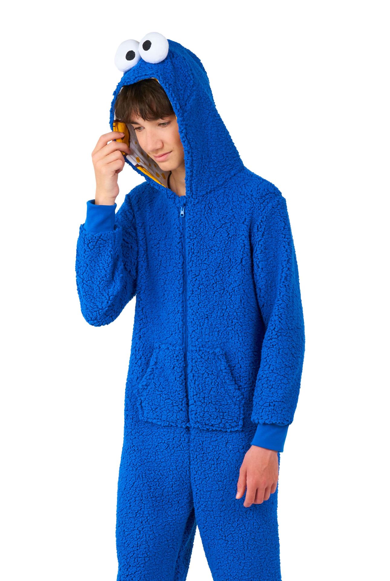 Opposuits Kind Onesie Cookie Monster Blauw