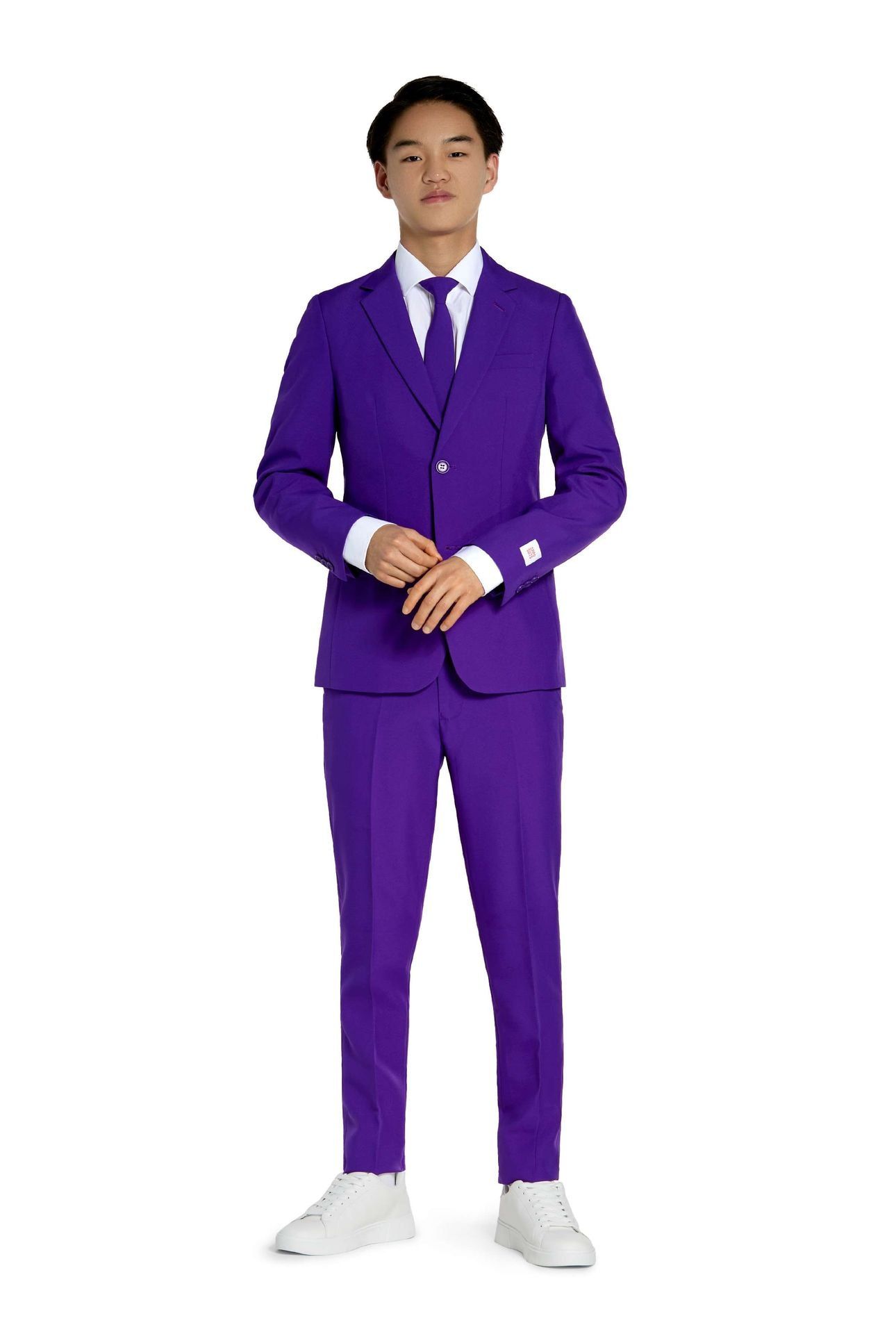 Opposuits Tieners Purple Prince Kostuum Paars