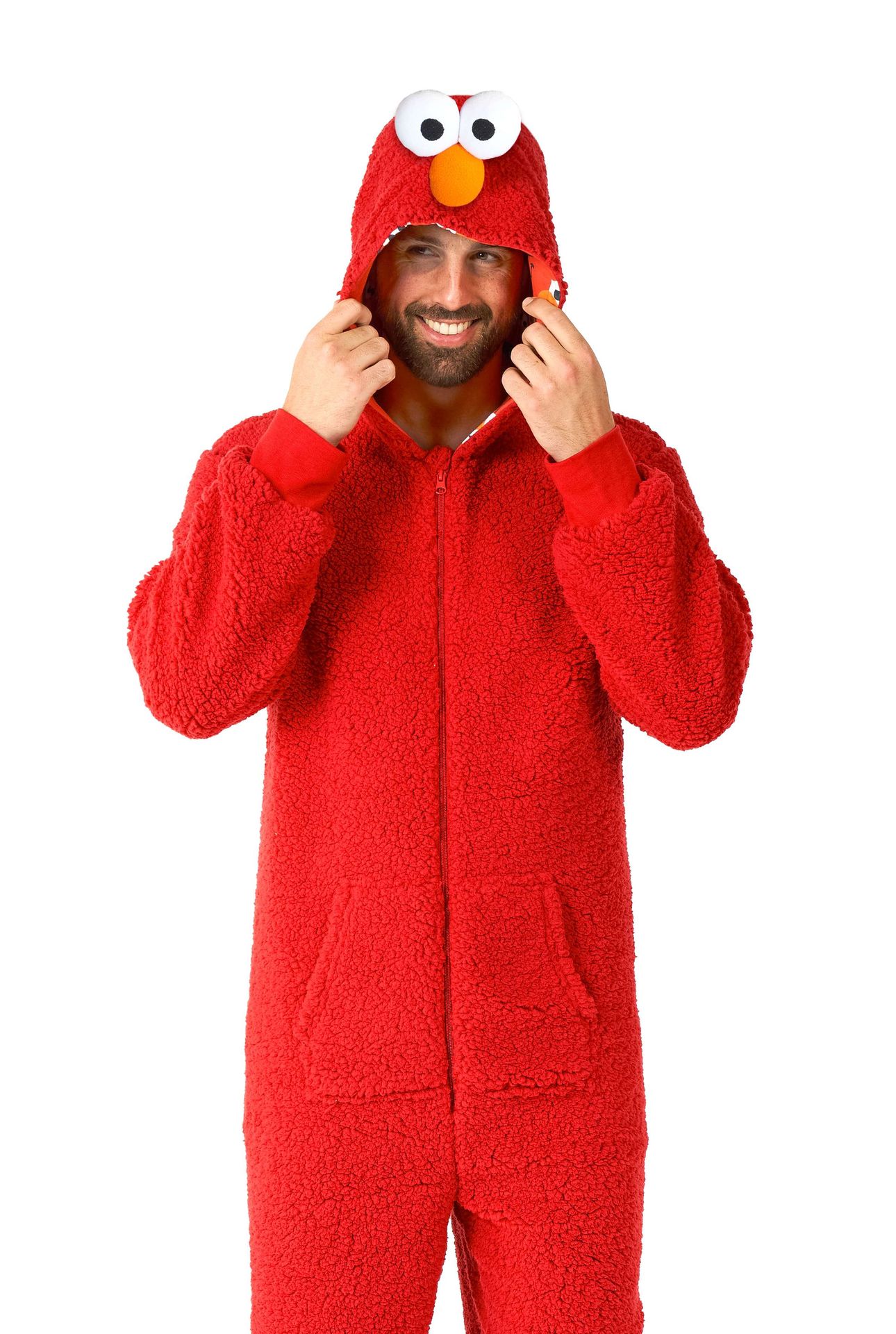 Opposuits Volwassen Unisex Onesie Elmo