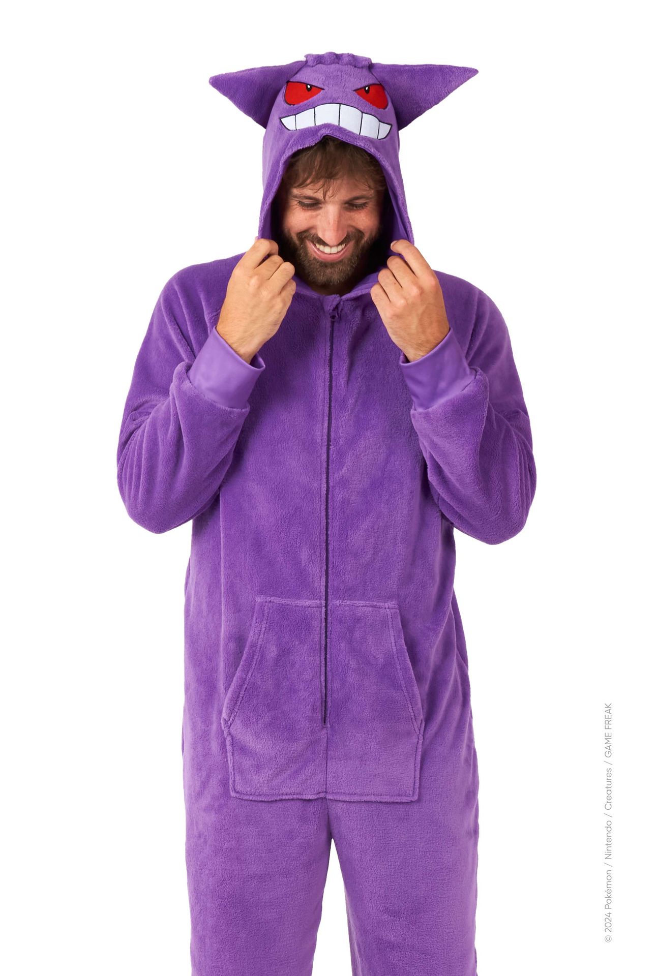 Opposuits Volwassen Unisex Onesie Gengar Paars