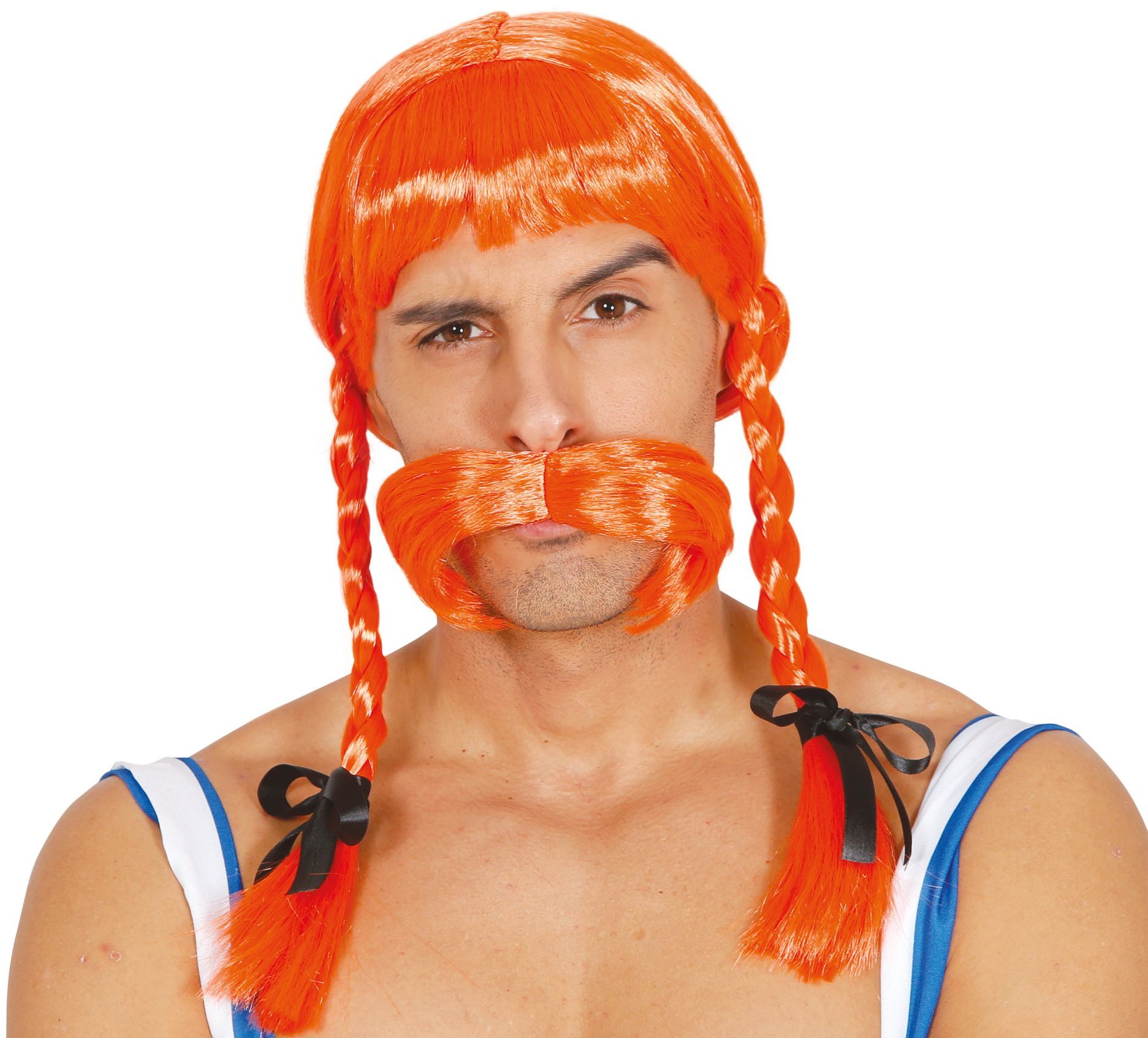 Oranje Obelix pruik Viking