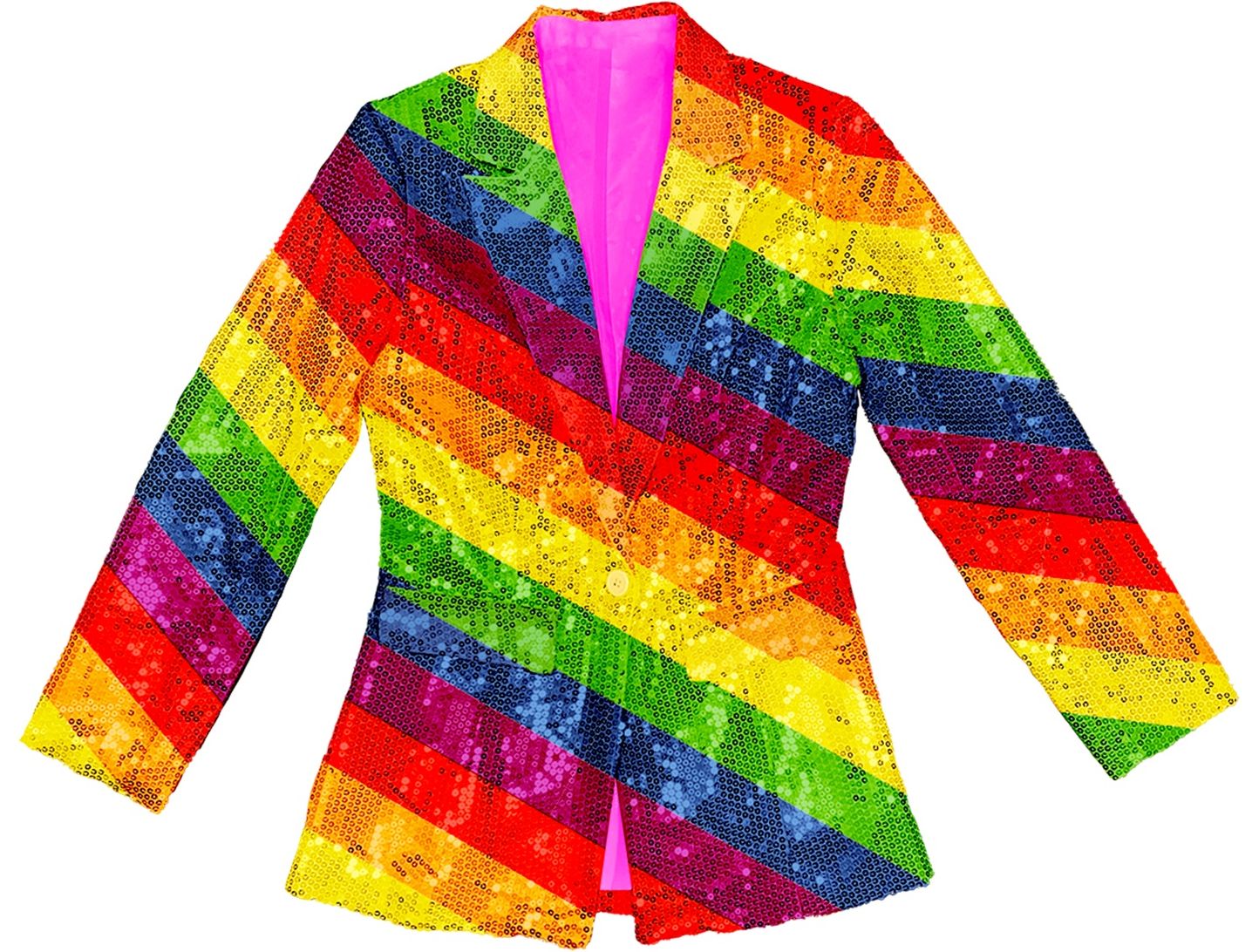 Pailletten colbert dames pride regenboog