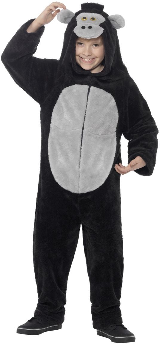 Pluche luxe gorilla onesie kind