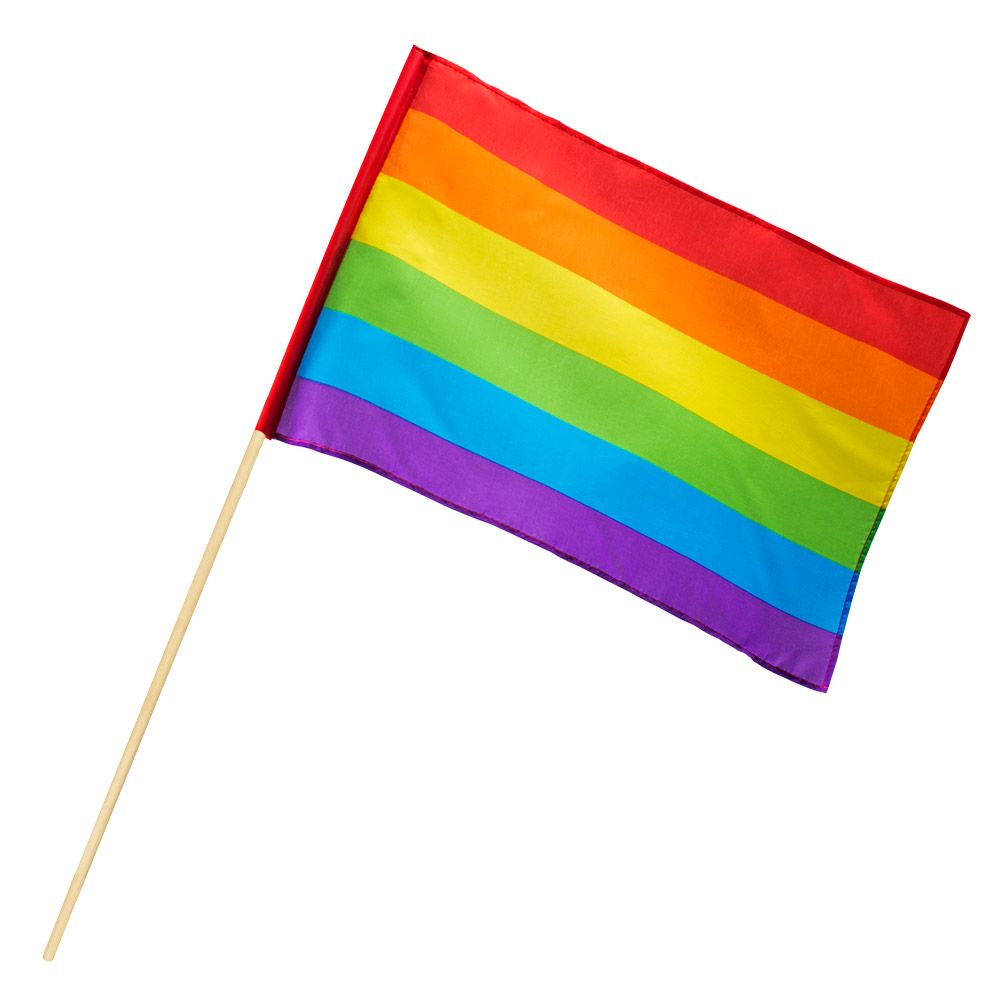 Pride regenboog zwaaivlag