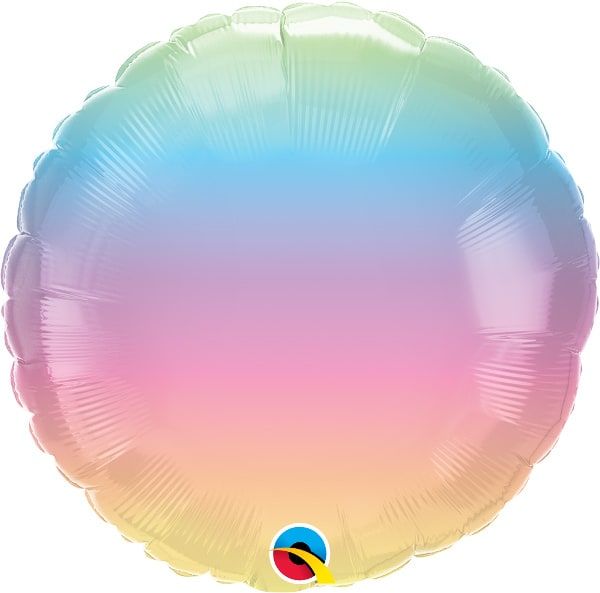 Rainbow ombre folieballon