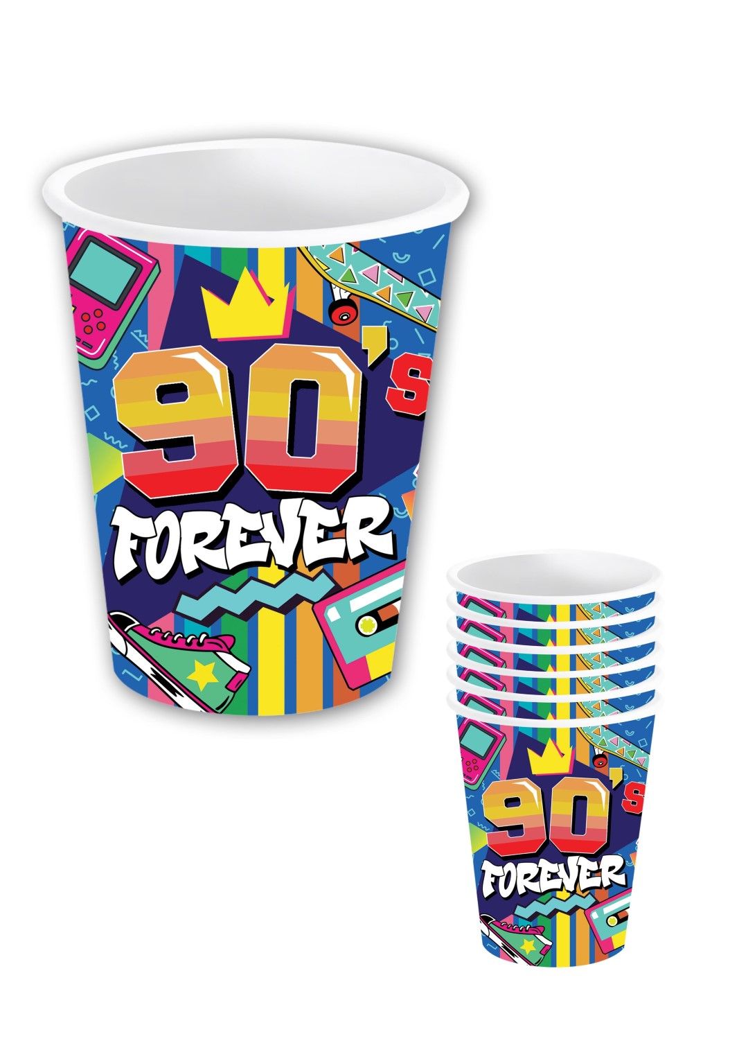 Retro 90s forever partybekers