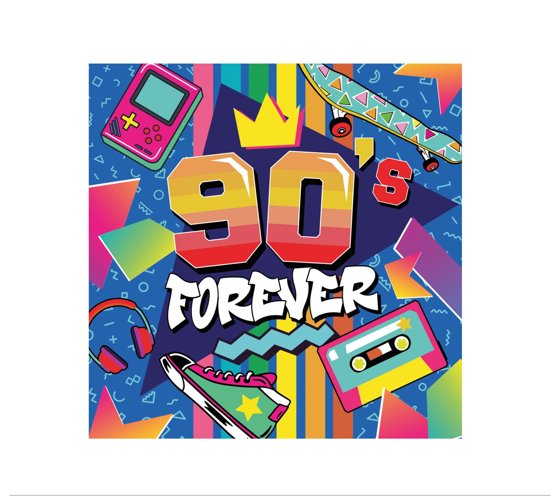 Retro 90s forever servetten