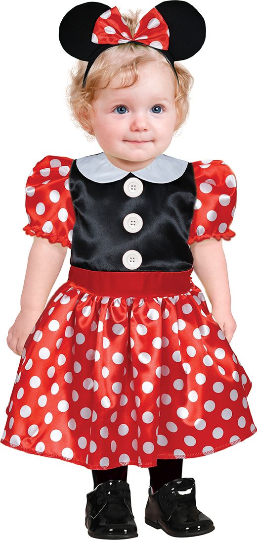 Rode en Zwarte Minnie Mouse Jurk