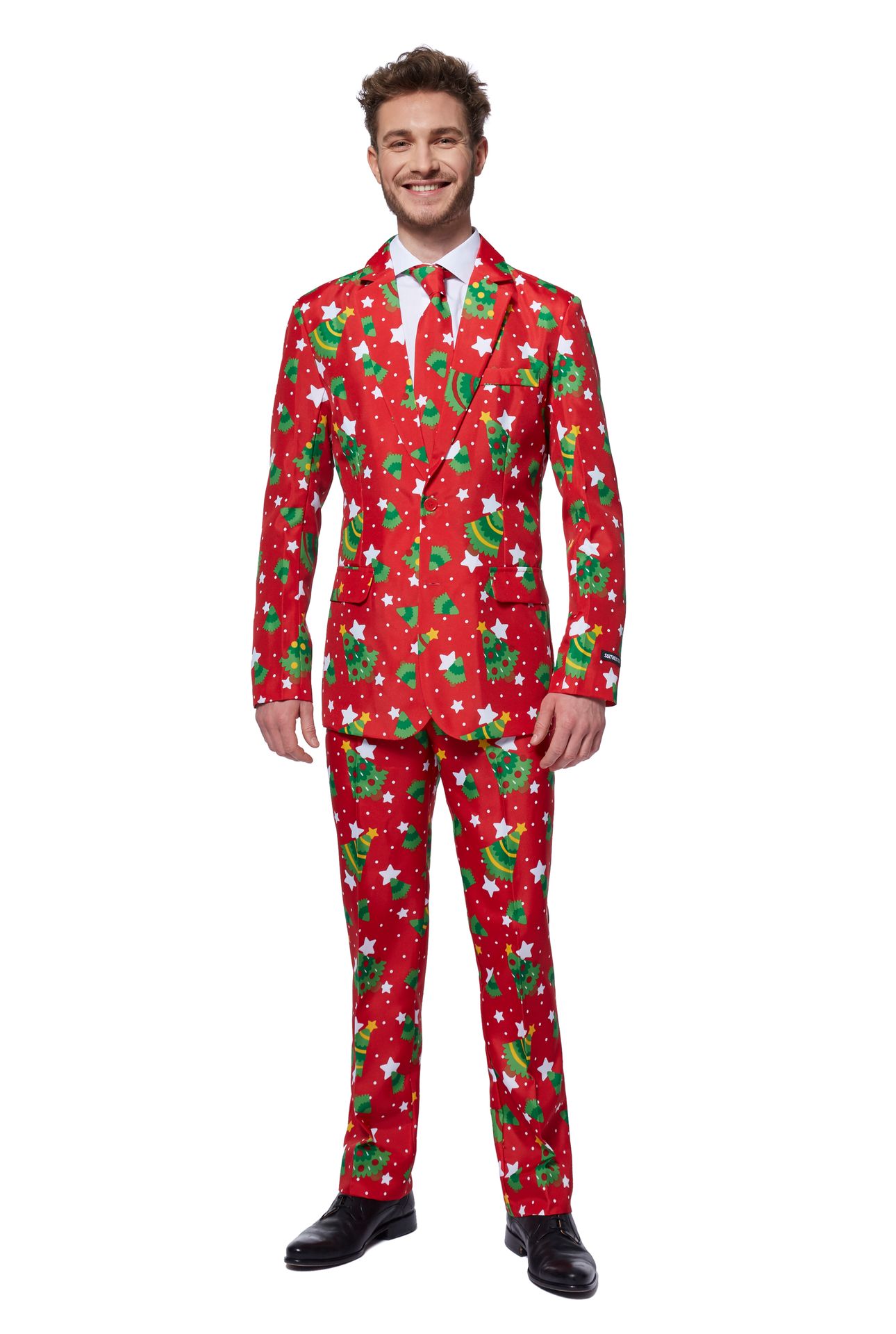 rechtbank Alsjeblieft kijk Specialiseren Rode kerst sterren Suitmeister kostuum