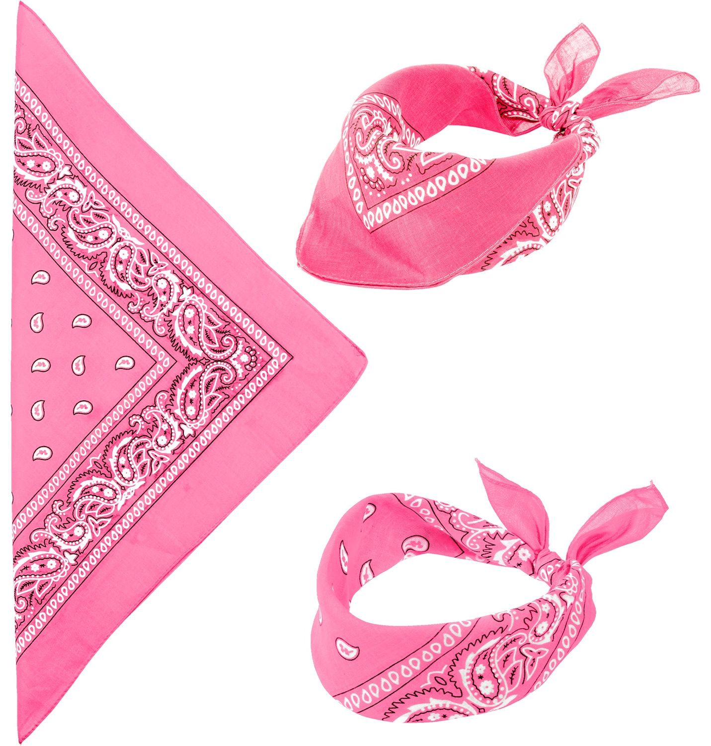 Roze biker bandana