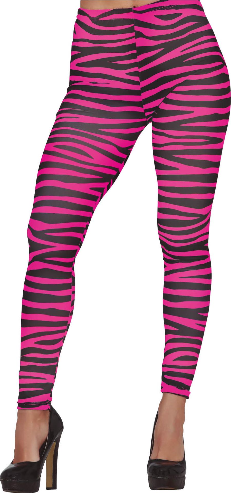 Roze Zebraleggings Dames