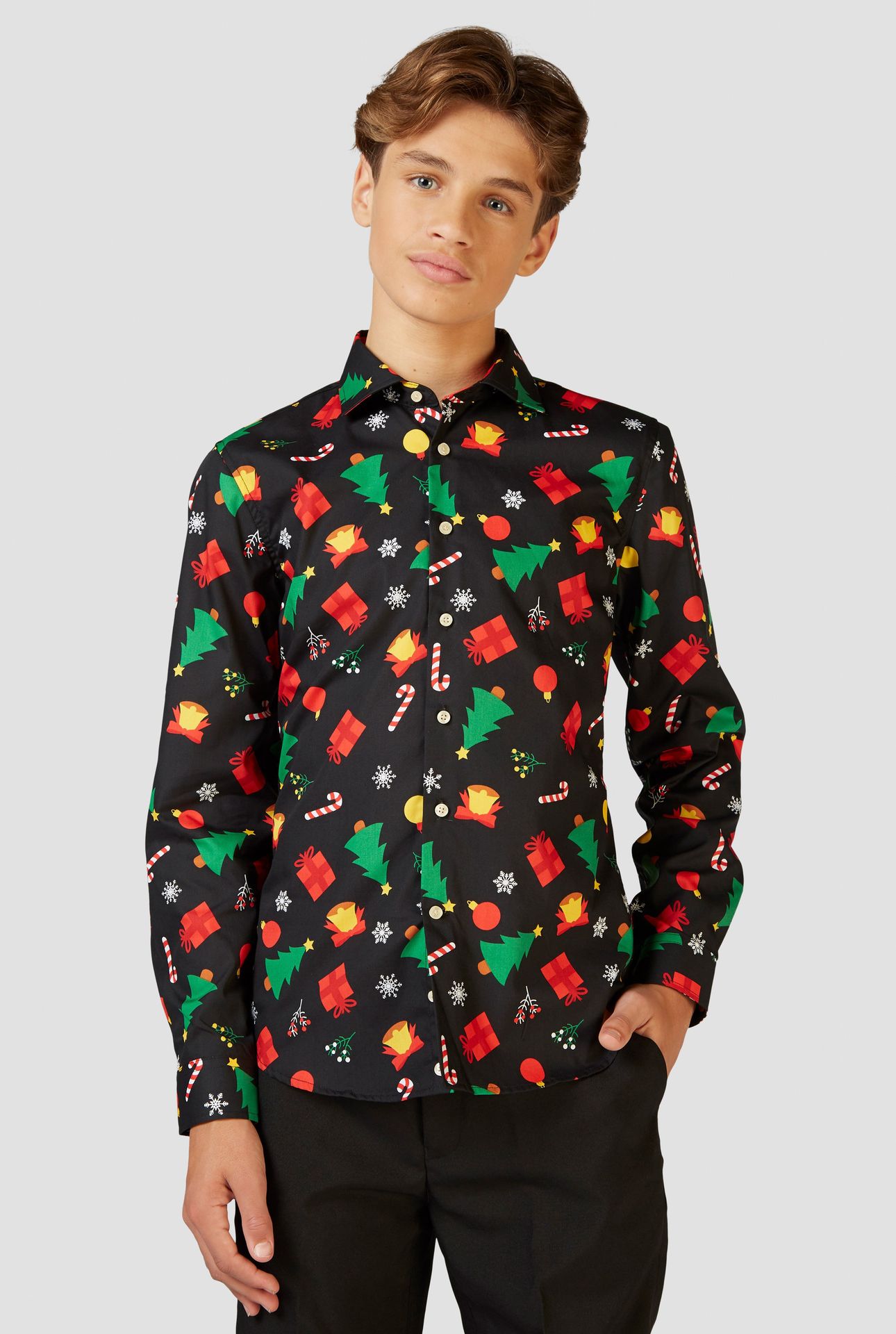 Santaboss Opposuits kostuum kind