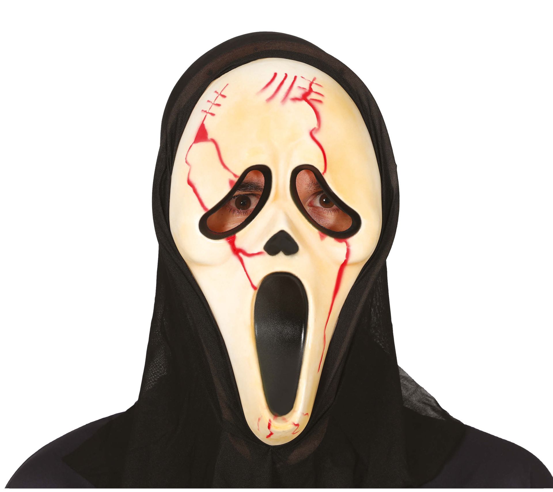 Scream masker met bloed