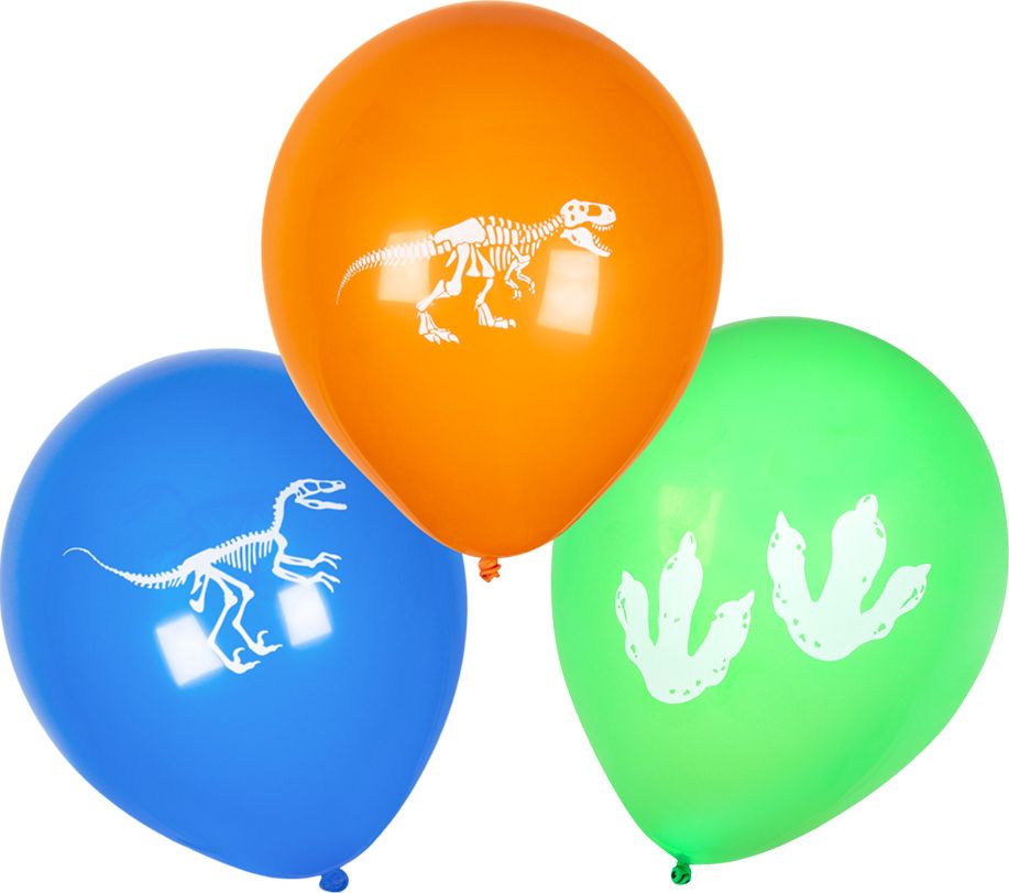 Set van 6 Latex T-Rex Ballonnen