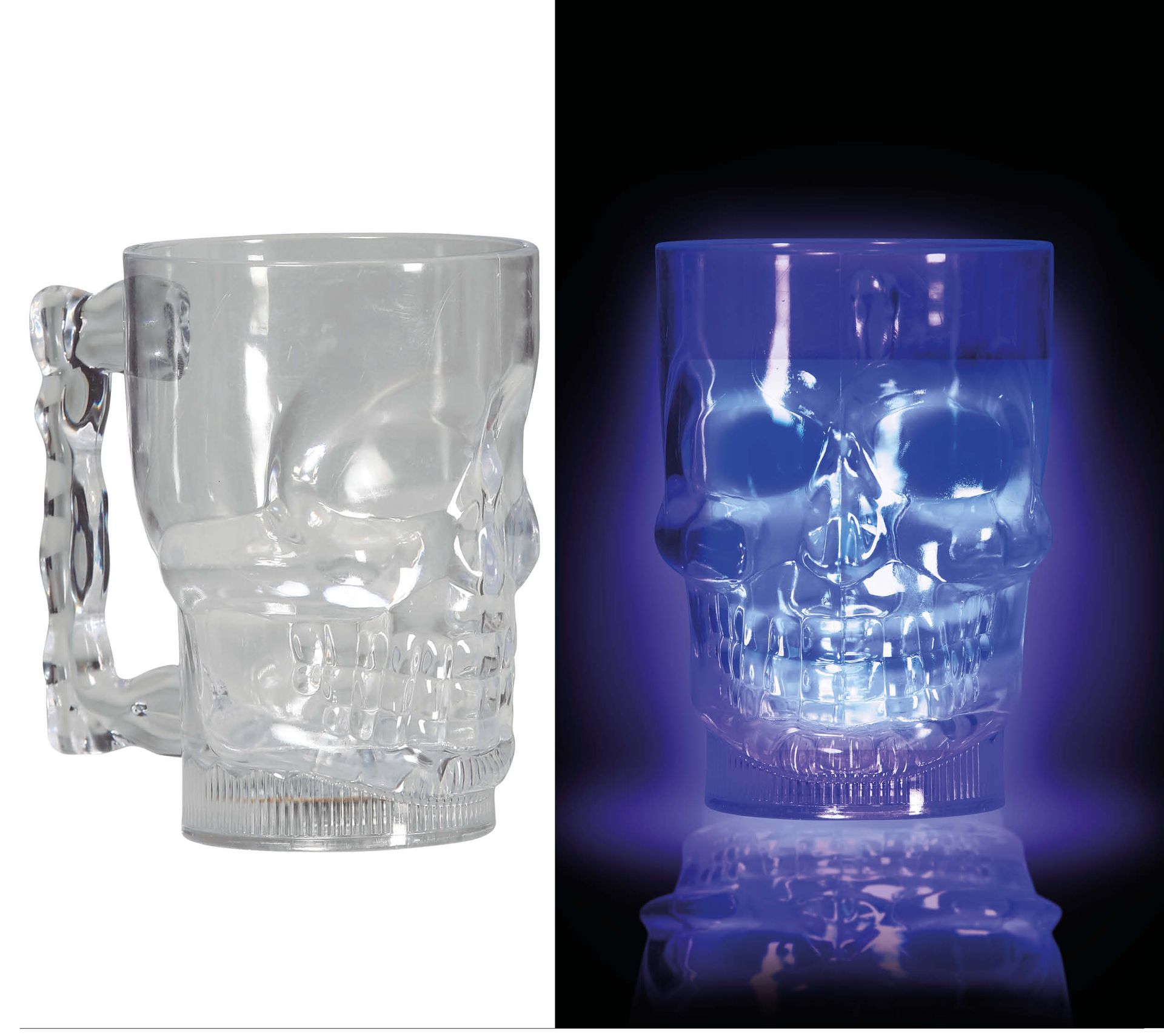 Skull lichtgevende bierpul 700ml