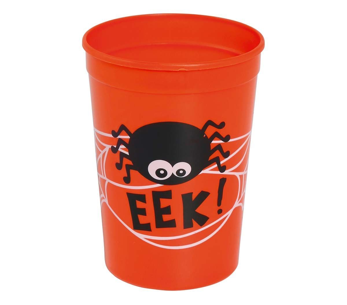 Spider oranje halloween party beker plastic