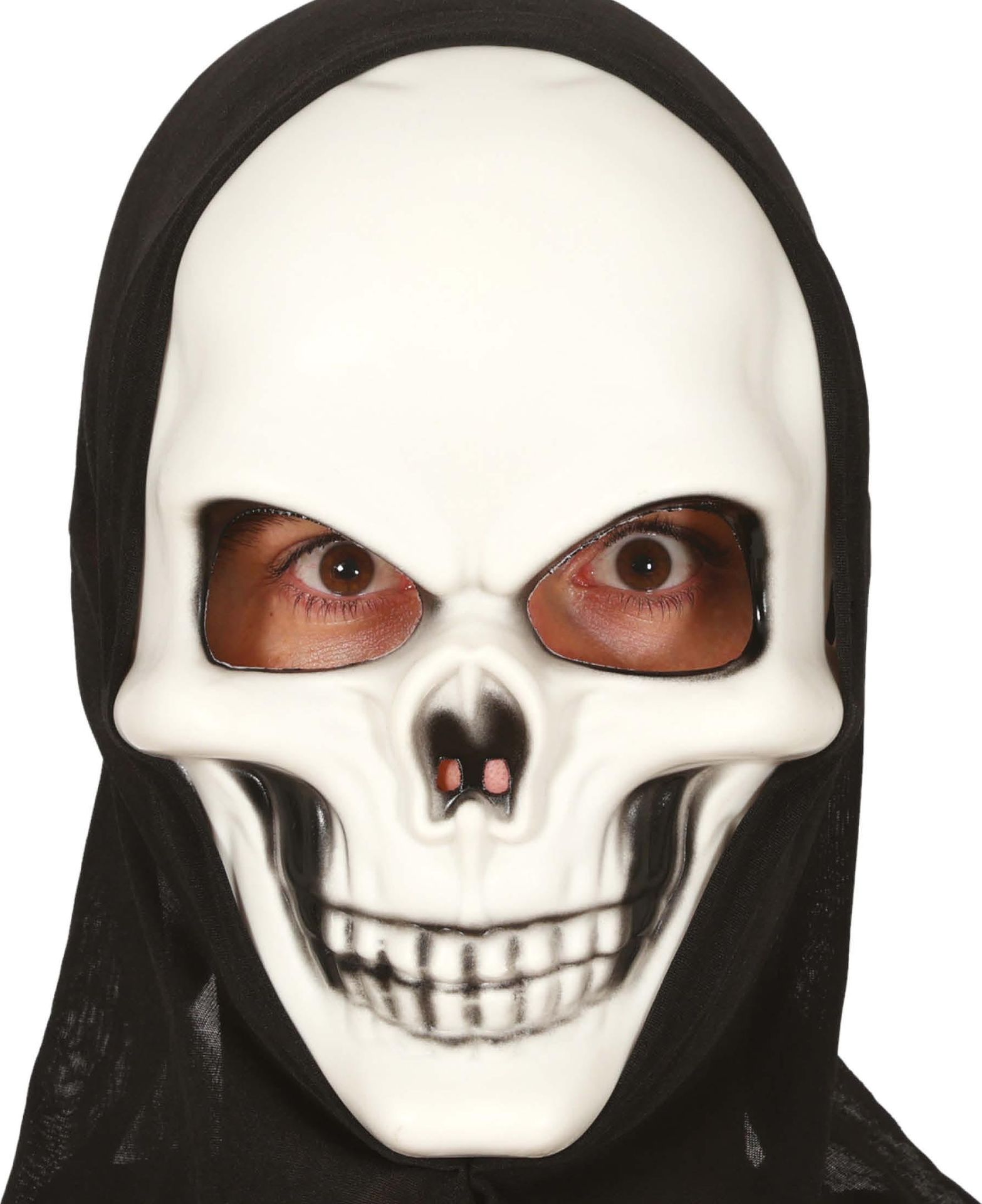 Spook demoon masker wit